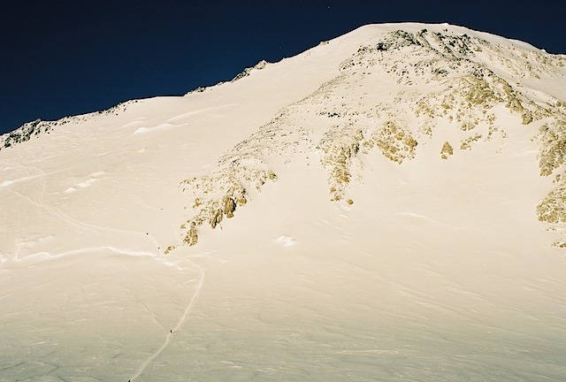 Looking Up from High Camp