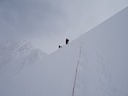 Chuck Traversing Up Denali Pass