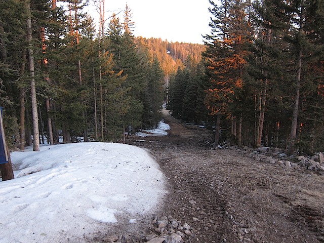 The trail down