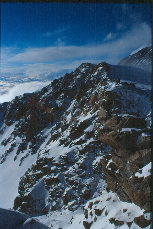 Upper 16k Ridge from High Camp